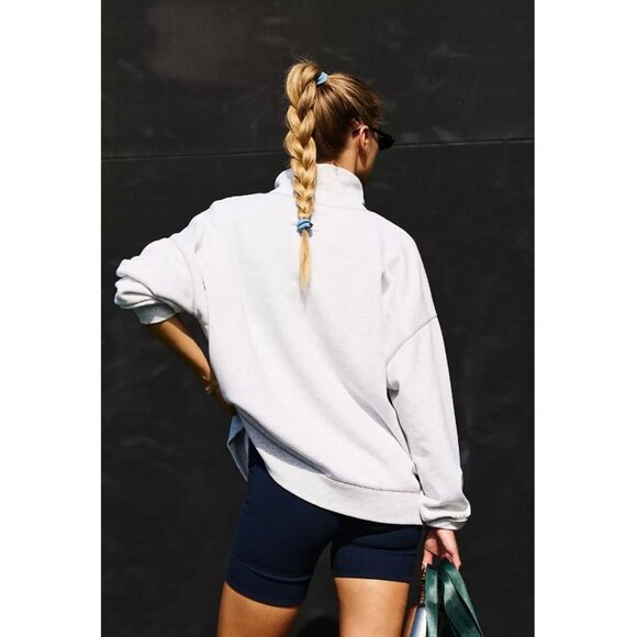 NWOT Free People Movement High Rise Slim Biker Fit Shorts, size medium, Navy blu - Picture 13 of 14